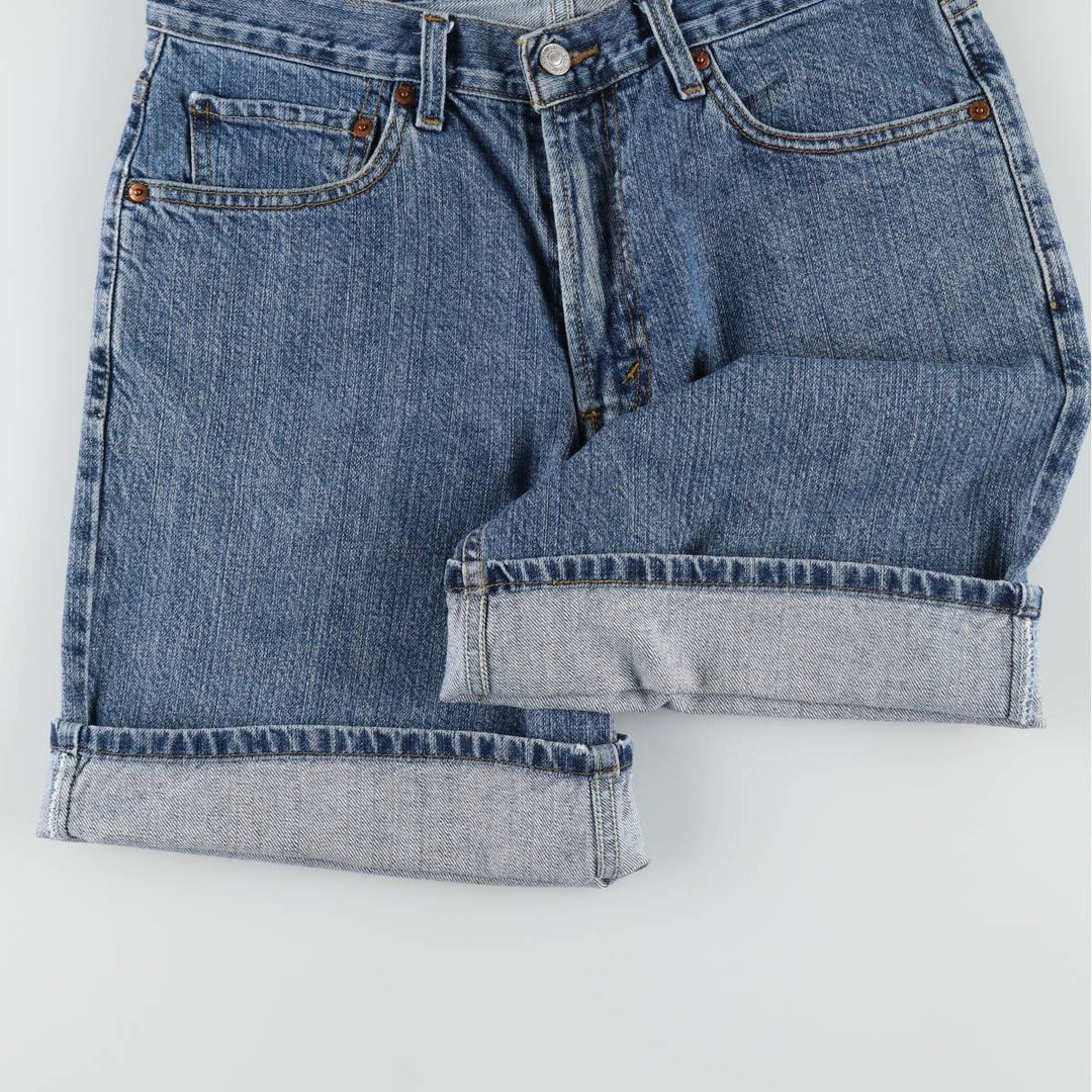 Levi's 550 Relaxed Fit Denim Shorts, Men's Size 33 (approx.) cotton blue type Vintage Second Hand