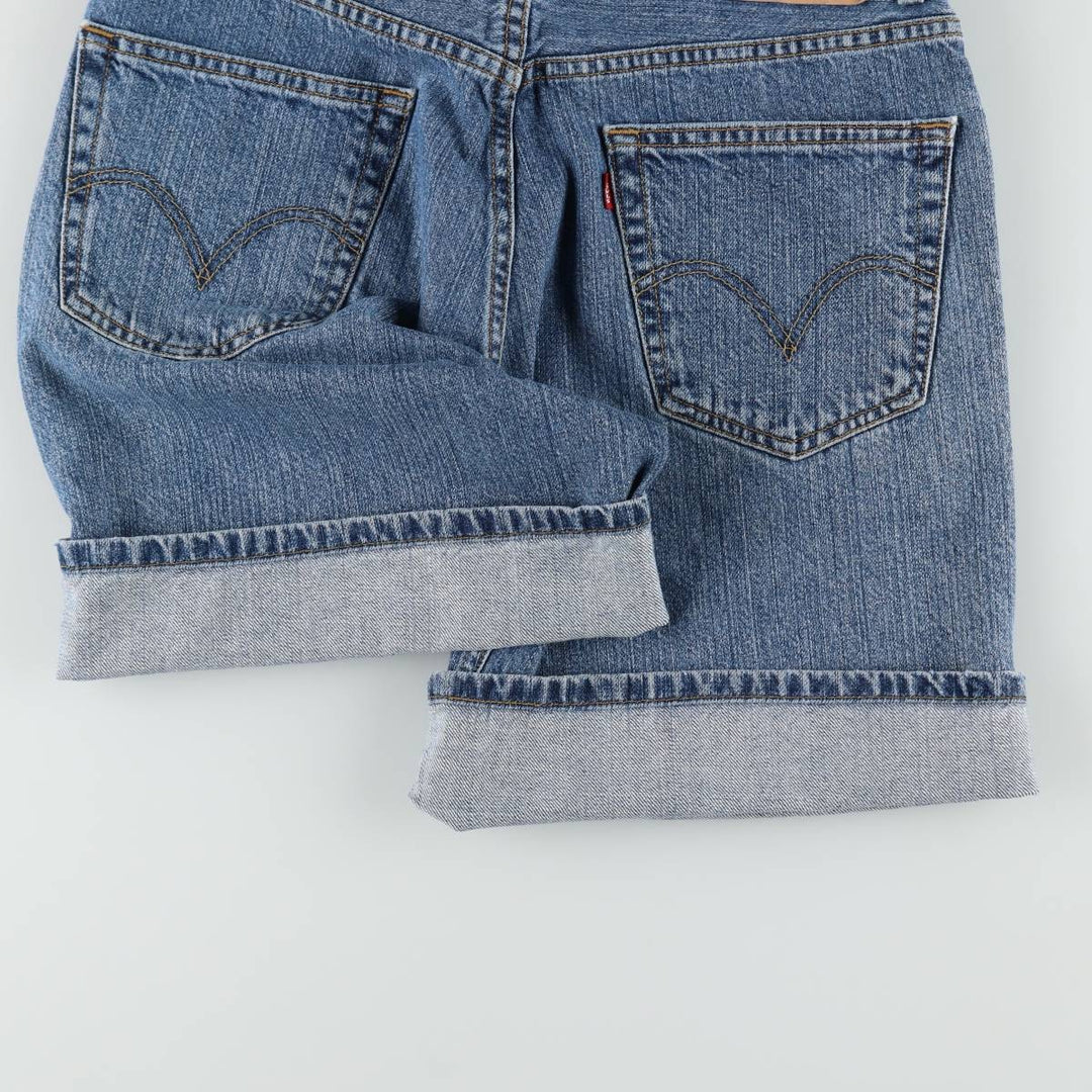Levi's 550 Relaxed Fit Denim Shorts, Men's Size 33 (approx.) cotton blue type Vintage Second Hand