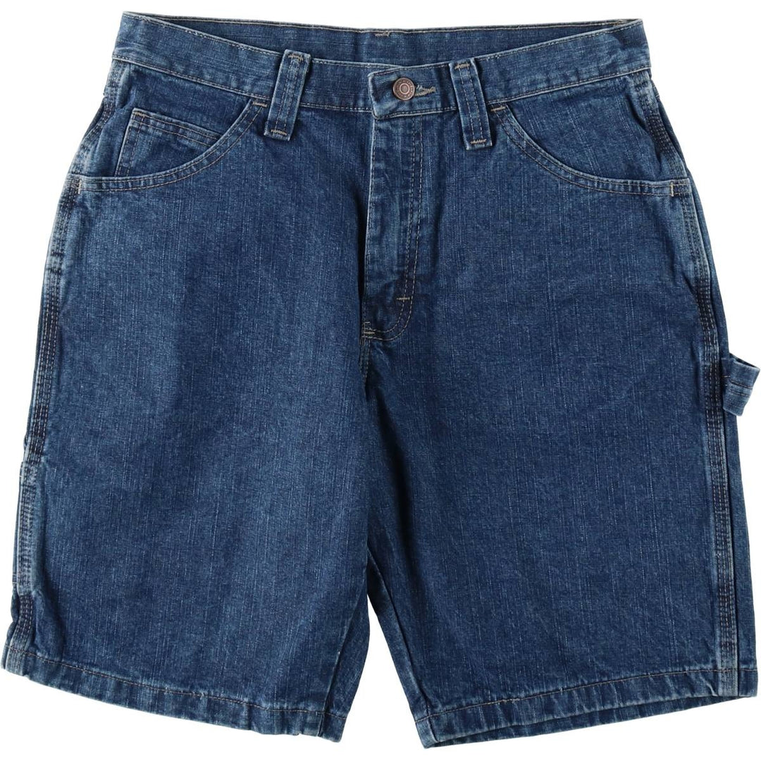 Wrangler denim painter shorts, men's size W30 (approx.) cotton blue type Vintage Second Hand