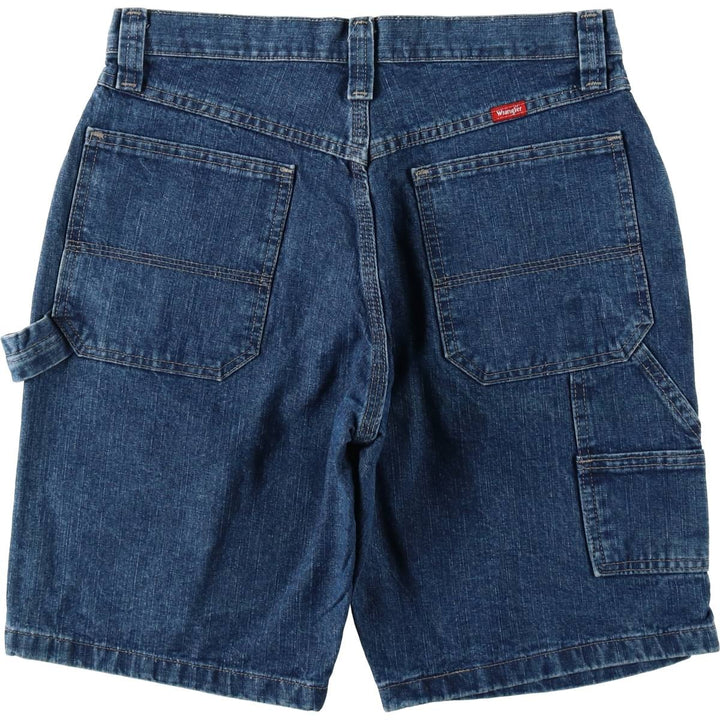 Wrangler denim painter shorts, men's size W30 (approx.) cotton blue type Vintage Second Hand
