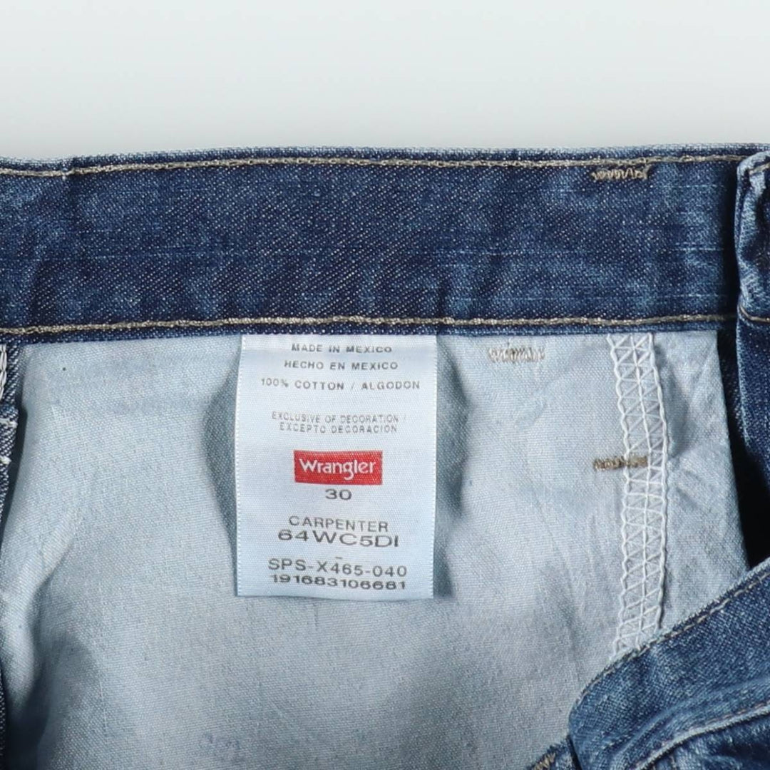 Wrangler denim painter shorts, men's size W30 (approx.) cotton blue type Vintage Second Hand