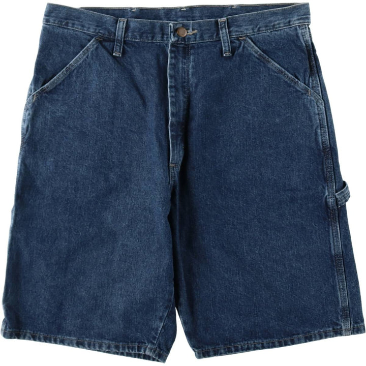 Wrangler Denim Painter Shorts, Men's Size W34 cotton blue type Vintage Second Hand