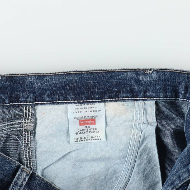 Wrangler Denim Painter Shorts, Men's Size W34 cotton blue type Vintage Second Hand