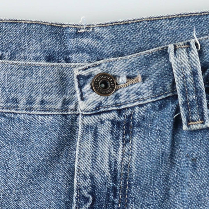 Wrangler denim painter shorts, men's size W32 (approx.) cotton blue type Vintage Second Hand