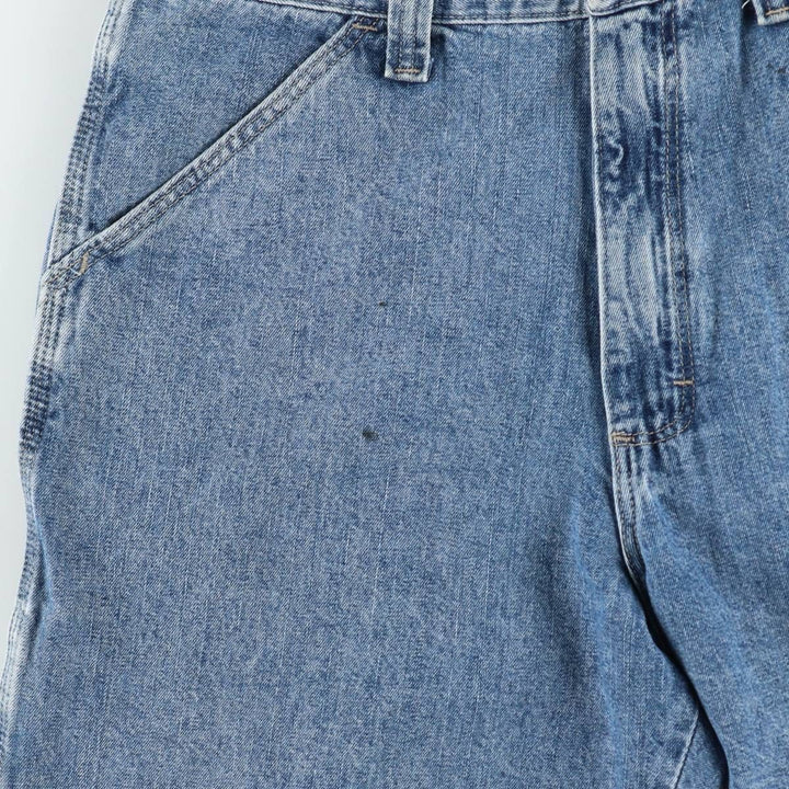 Wrangler denim painter shorts, men's size W32 (approx.) cotton blue type Vintage Second Hand