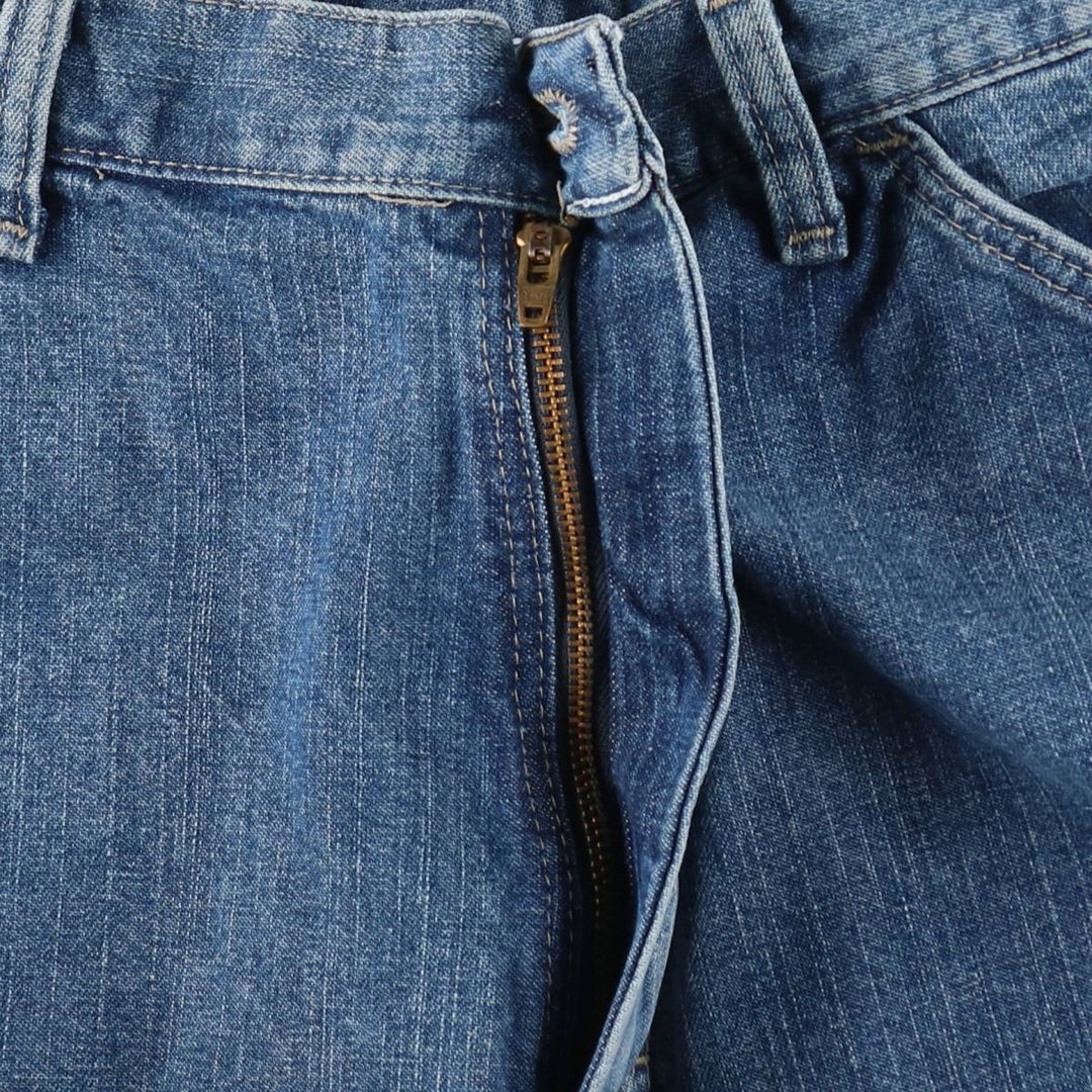 Wrangler denim painter shorts, men's size W32 (approx.) cotton blue type Vintage Second Hand