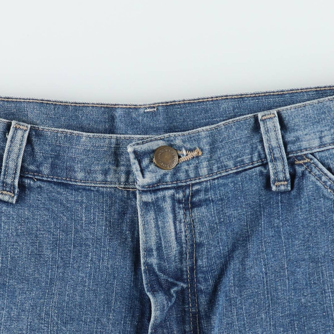 Wrangler denim painter shorts, men's size W32 (approx.) cotton blue type Vintage Second Hand