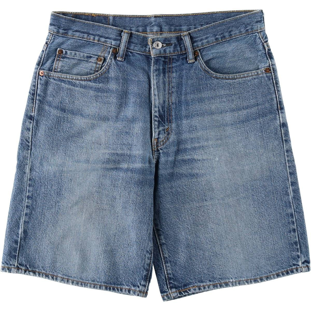 Levi's denim shorts, men's size W34 (approx.) cotton blue type Vintage Second Hand
