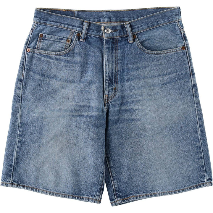 Levi's denim shorts, men's size W34 (approx.) cotton blue type Vintage Second Hand