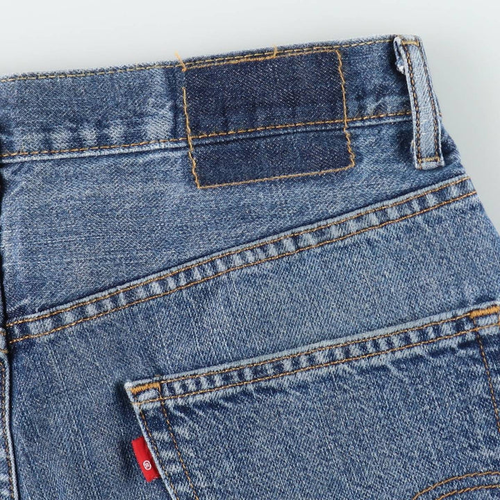 Levi's denim shorts, men's size W34 (approx.) cotton blue type Vintage Second Hand