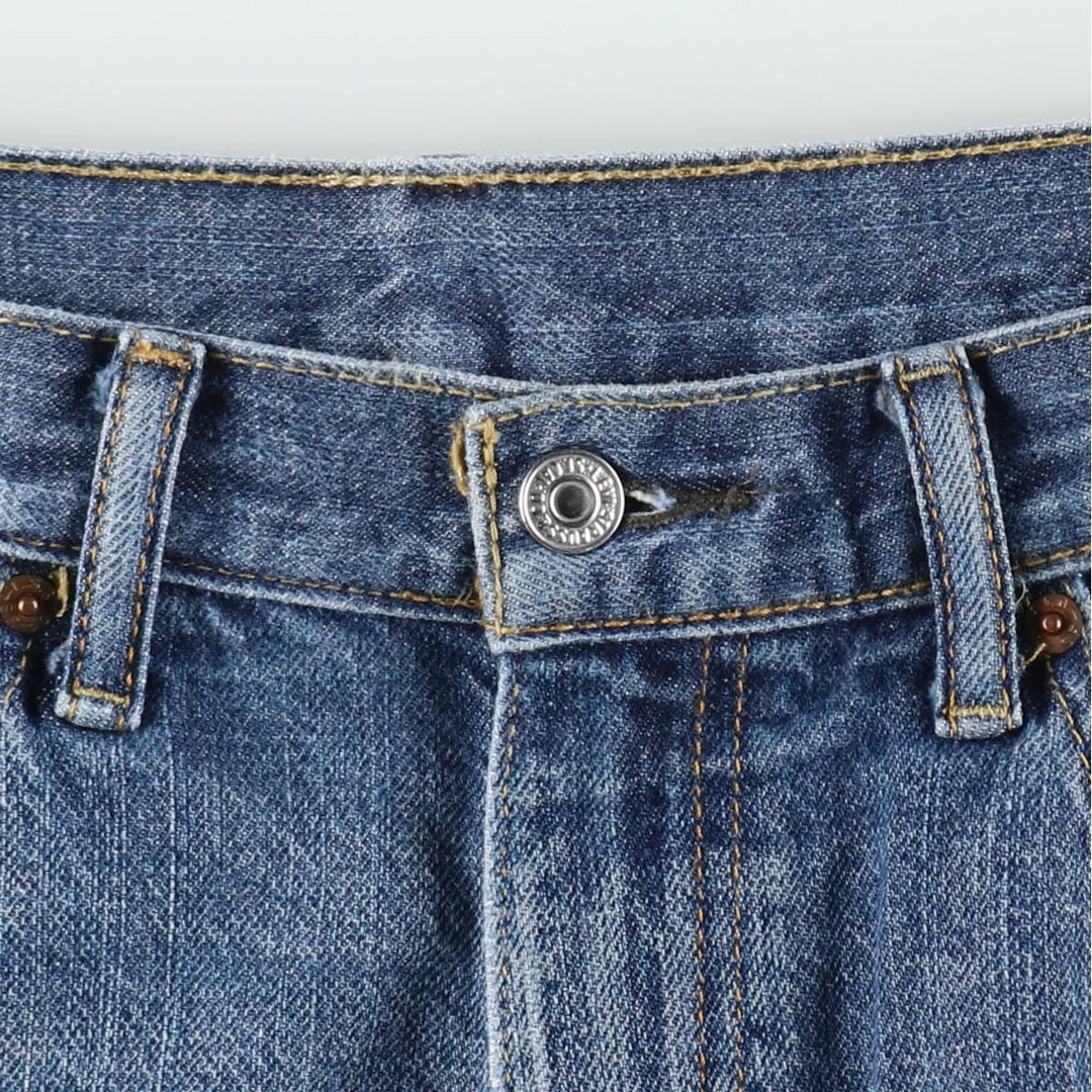 Levi's denim shorts, men's size W34 (approx.) cotton blue type Vintage Second Hand