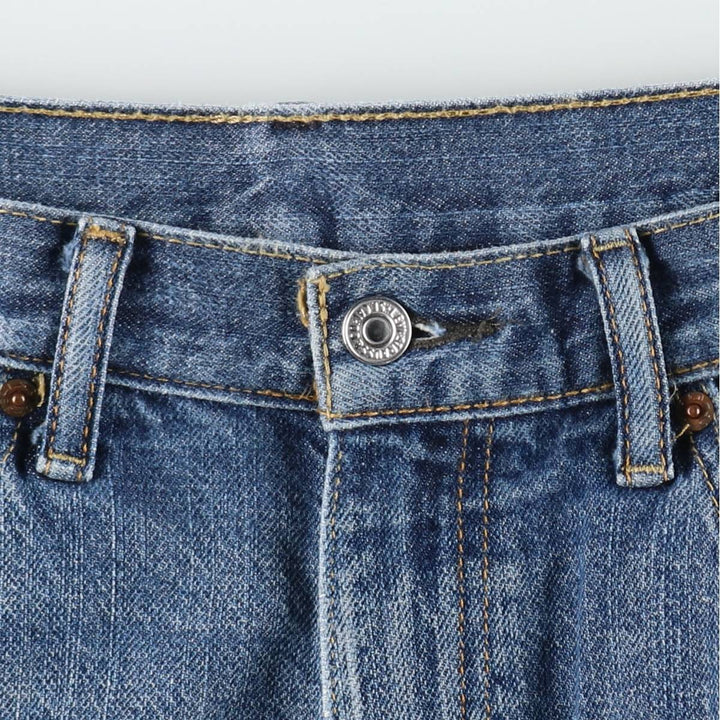 Levi's denim shorts, men's size W34 (approx.) cotton blue type Vintage Second Hand