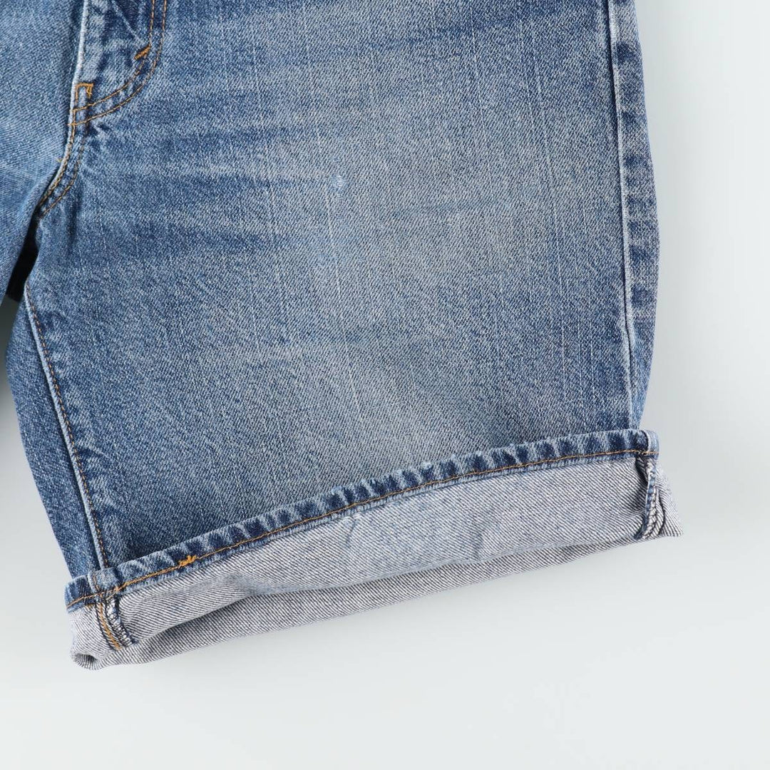 Levi's denim shorts, men's size W34 (approx.) cotton blue type Vintage Second Hand