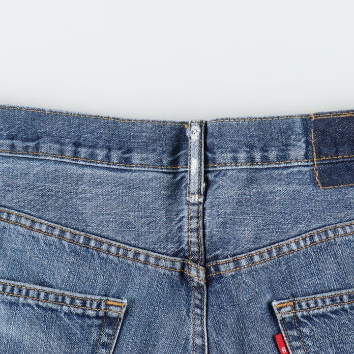 Levi's denim shorts, men's size W34 (approx.) cotton blue type Vintage Second Hand