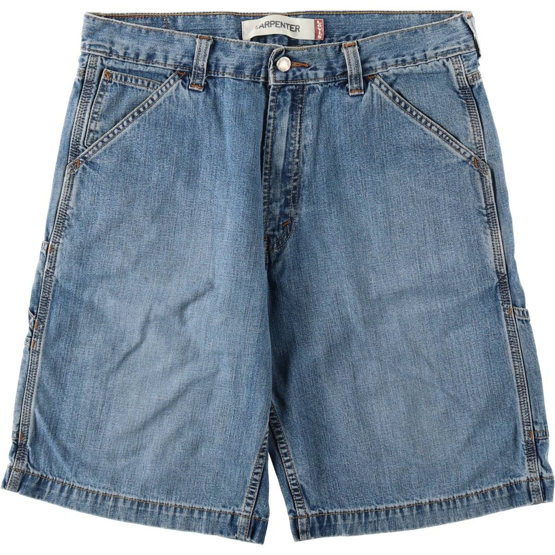 Levi's Carpenter Denim Painter Shorts, Men's Size W35 (approx.) cotton blue type Vintage Second Hand
