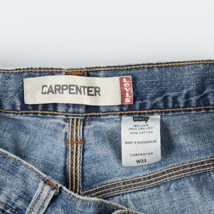 Levi's Carpenter Denim Painter Shorts, Men's Size W35 (approx.) cotton blue type Vintage Second Hand