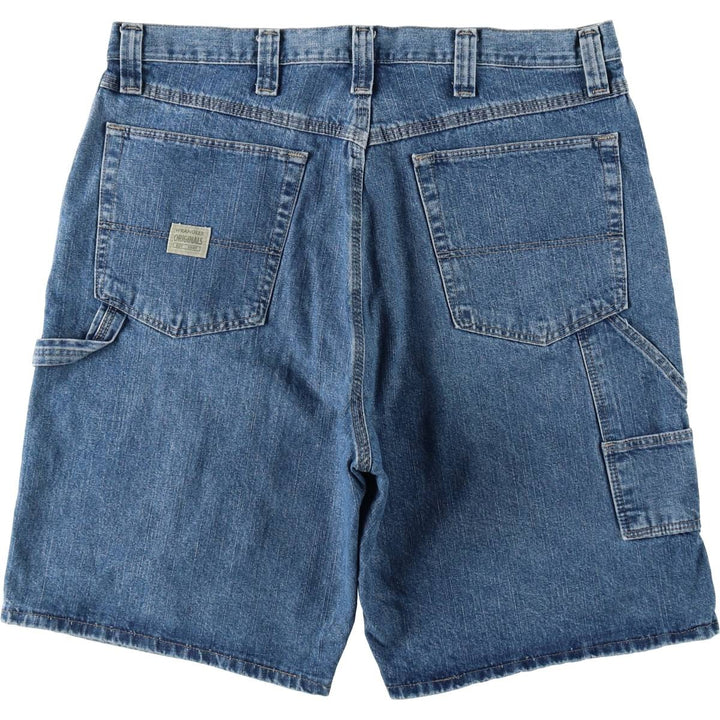 Wrangler Carpenter Denim Painter Shorts (Men's W37 equivalent) cotton blue type Vintage Second Hand