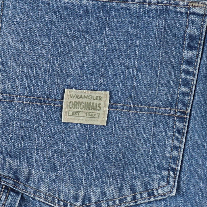 Wrangler Carpenter Denim Painter Shorts (Men's W37 equivalent) cotton blue type Vintage Second Hand