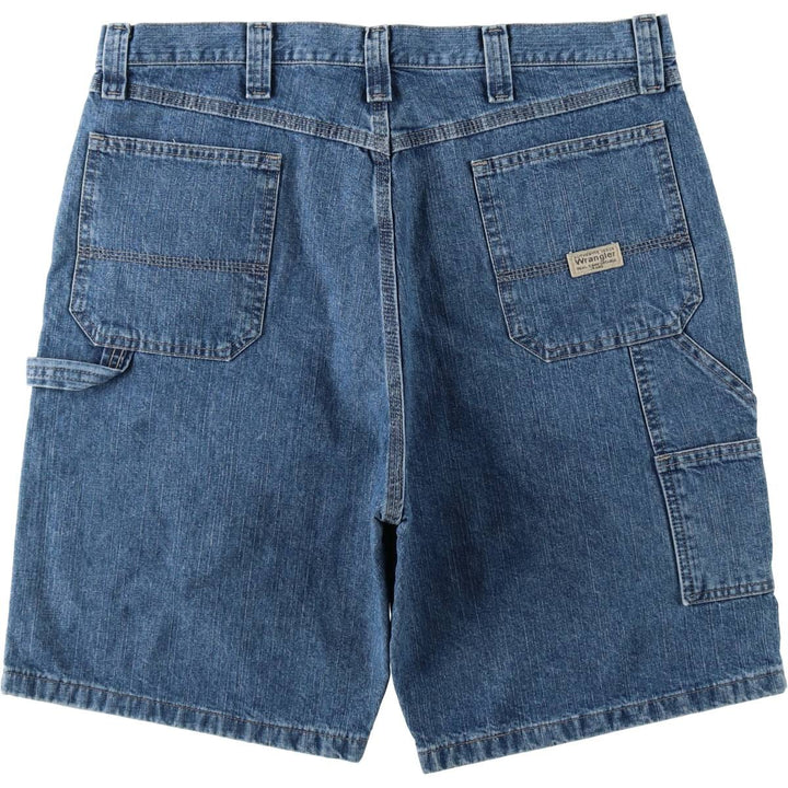 Wrangler Carpenter Denim Painter Shorts (Men's W38 equivalent) cotton blue type Vintage Second Hand