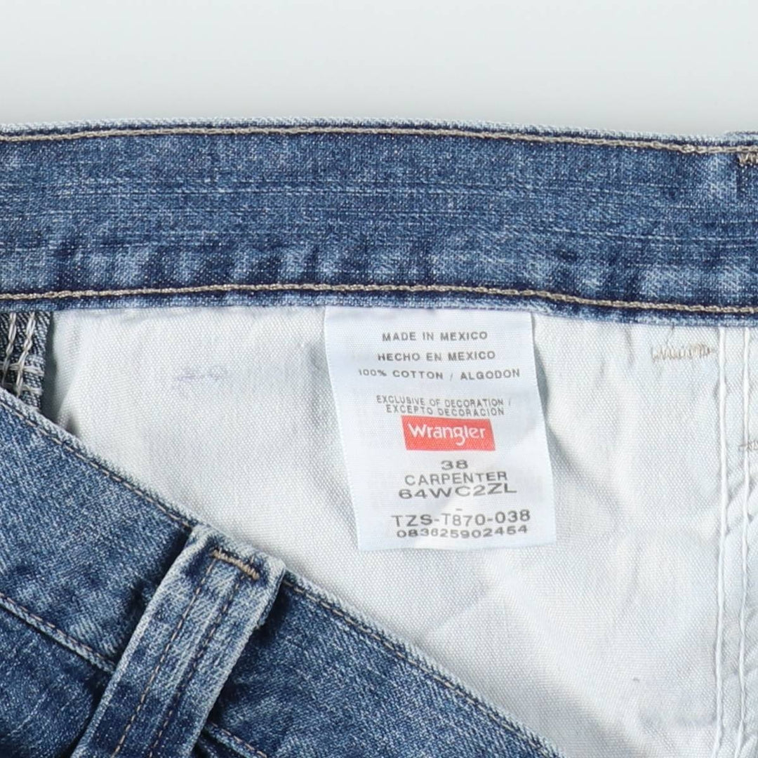 Wrangler Carpenter Denim Painter Shorts (Men's W38 equivalent) cotton blue type Vintage Second Hand