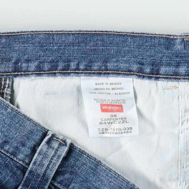 Wrangler Carpenter Denim Painter Shorts (Men's W38 equivalent) cotton blue type Vintage Second Hand