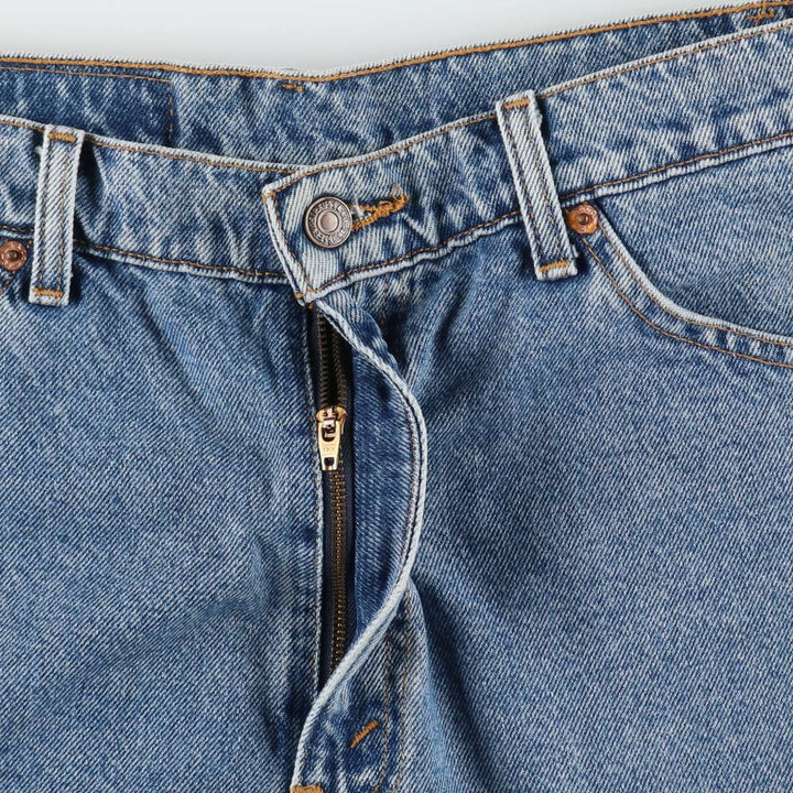 90'S Levi's 550 Relaxed Fit Orange Tab Denim Shorts, Men's Size W35 (approx.), Vintage cotton blue type Vintage Second Hand