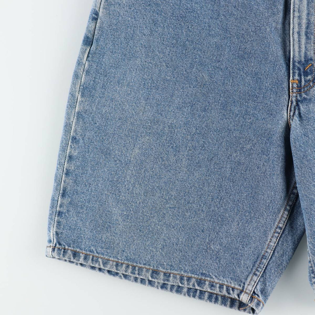90'S Levi's 550 Relaxed Fit Orange Tab Denim Shorts, Men's Size W35 (approx.), Vintage cotton blue type Vintage Second Hand