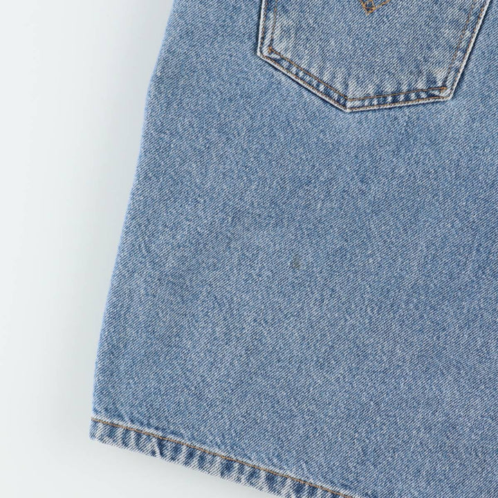 90'S Levi's 550 Relaxed Fit Orange Tab Denim Shorts, Men's Size W35 (approx.), Vintage cotton blue type Vintage Second Hand