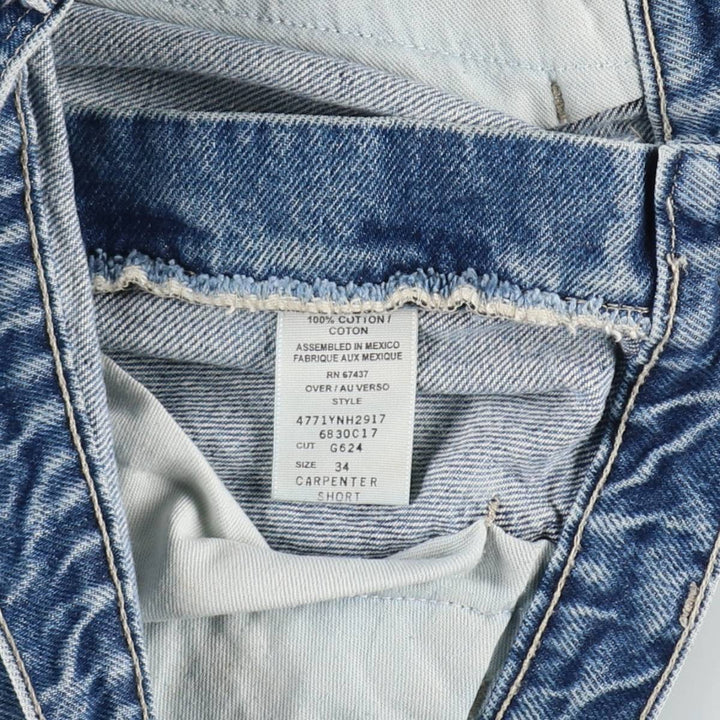 2000'S Ralph Lauren POLO JEANS COMPANY denim painter shorts, men's size W35 (approx.) cotton blue type Vintage Second Hand