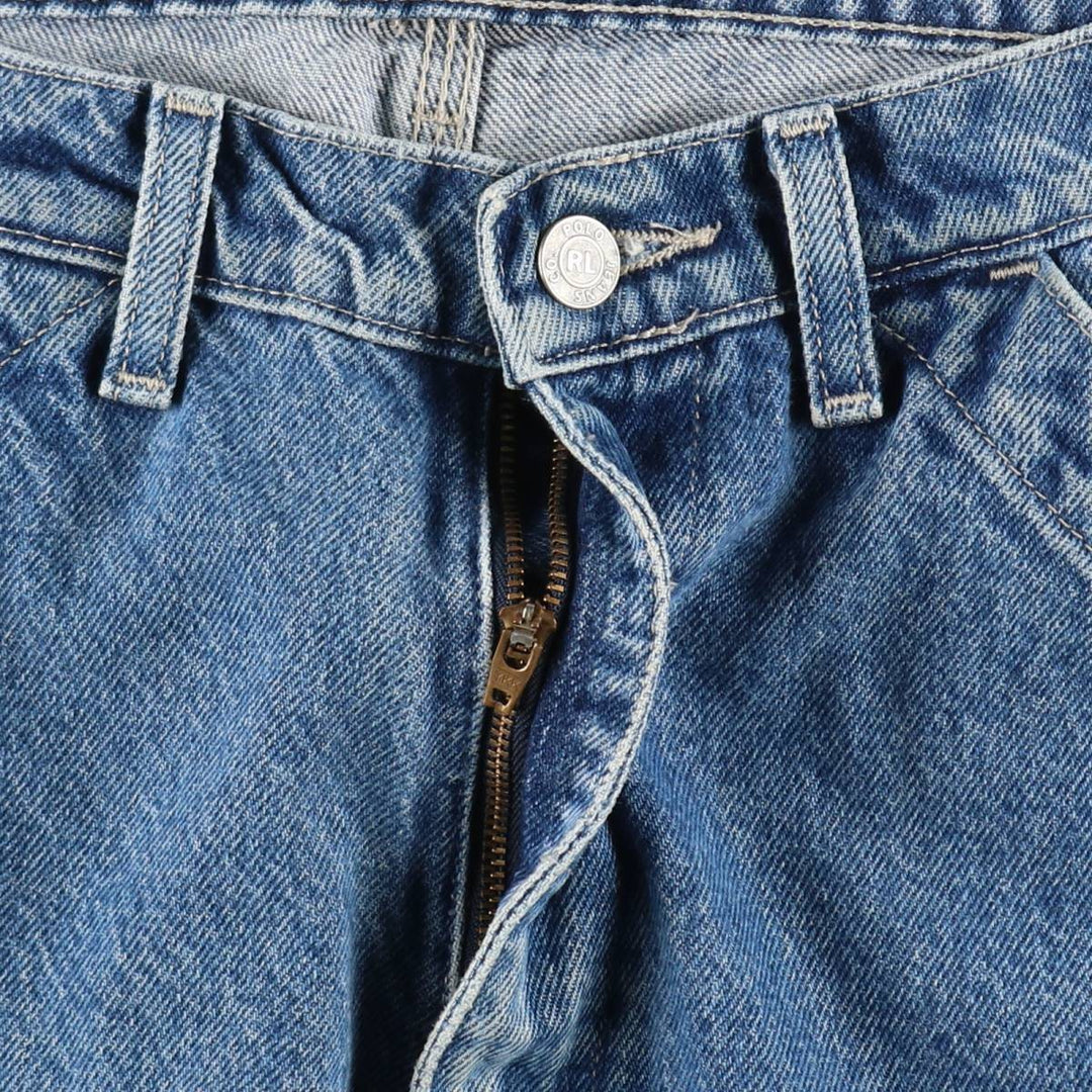 2000'S Ralph Lauren POLO JEANS COMPANY denim painter shorts, men's size W35 (approx.) cotton blue type Vintage Second Hand
