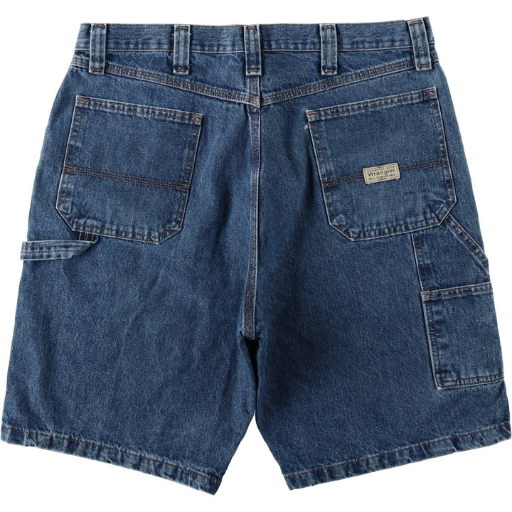 00'S Wrangler CARPENTER Denim Painter Shorts, Men's, W36 equivalent cotton blue type Vintage Second Hand