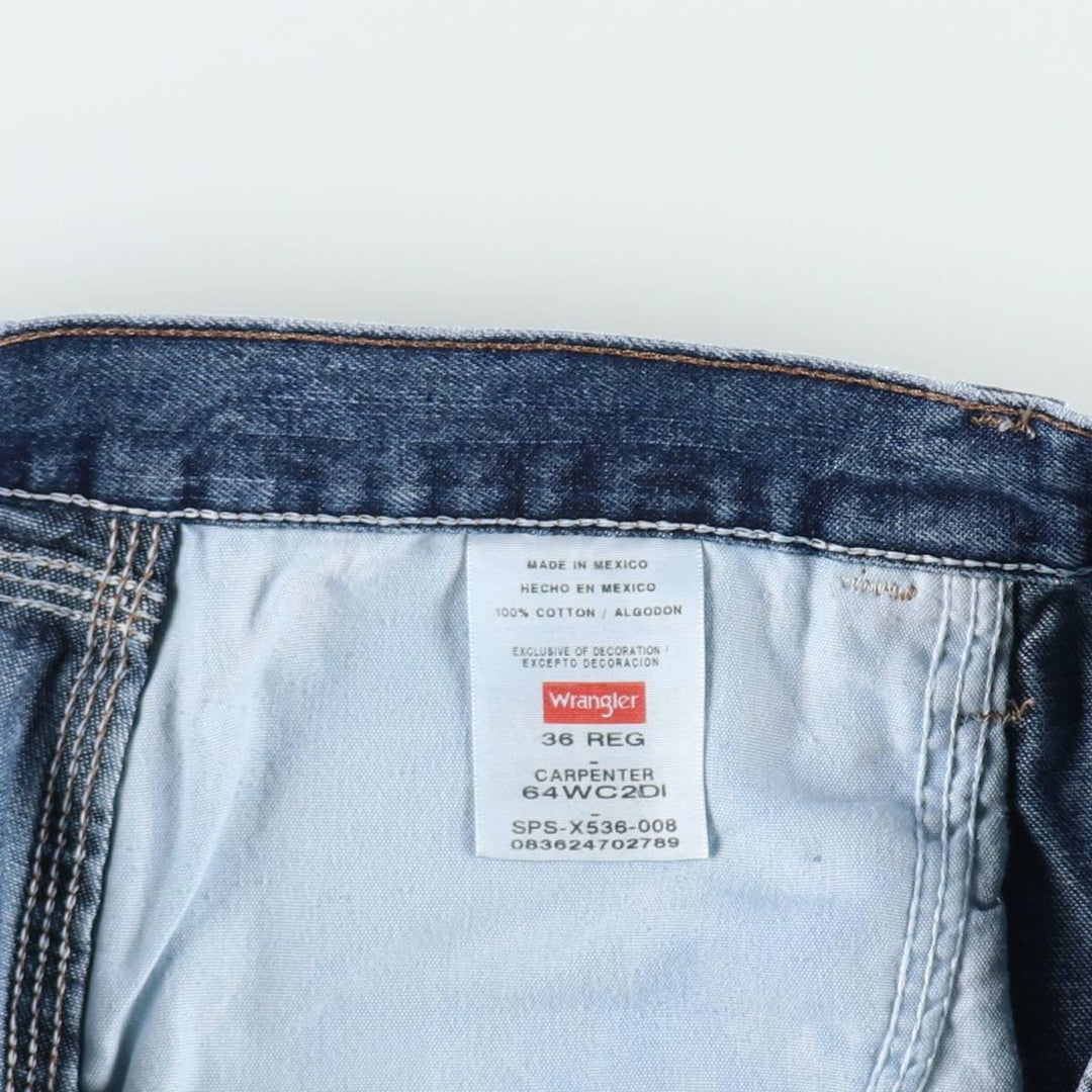 00'S Wrangler CARPENTER Denim Painter Shorts, Men's, W36 equivalent cotton blue type Vintage Second Hand
