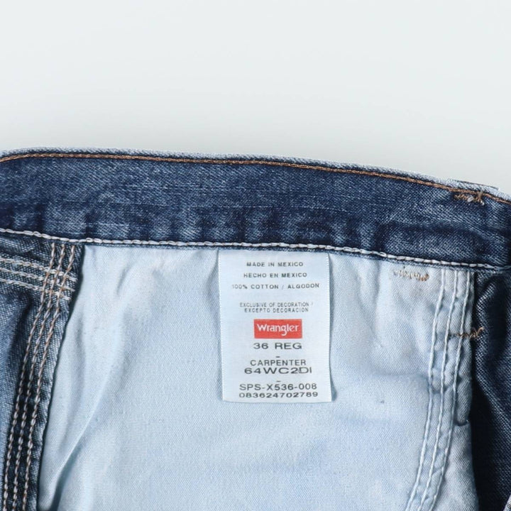00'S Wrangler CARPENTER Denim Painter Shorts, Men's, W36 equivalent cotton blue type Vintage Second Hand