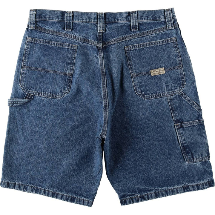 2000'S Wrangler Carpenter Denim Painter Shorts, Men's, Size W37 cotton blue type Vintage Second Hand