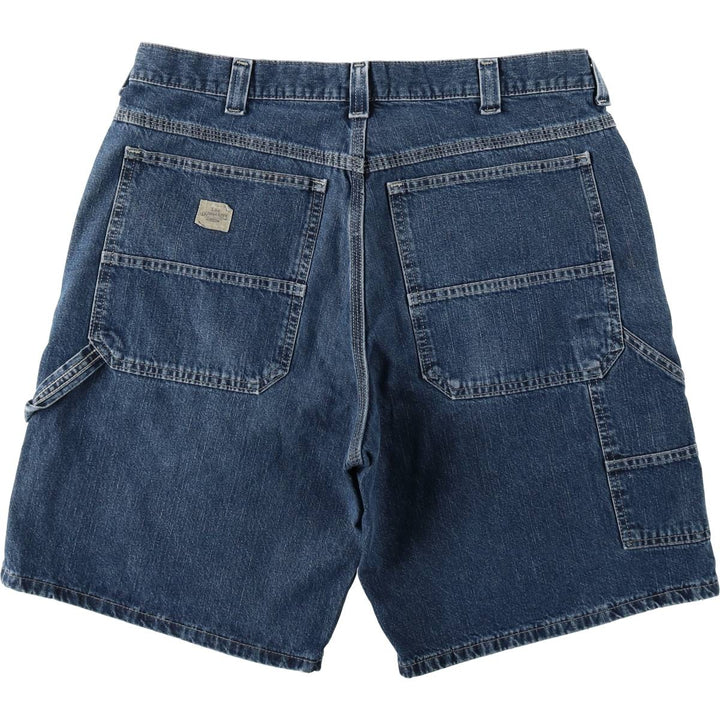 Lee DUNGAREES Denim Painter Shorts, Men's Size W37 (approx.) unclear blue type Vintage Second Hand