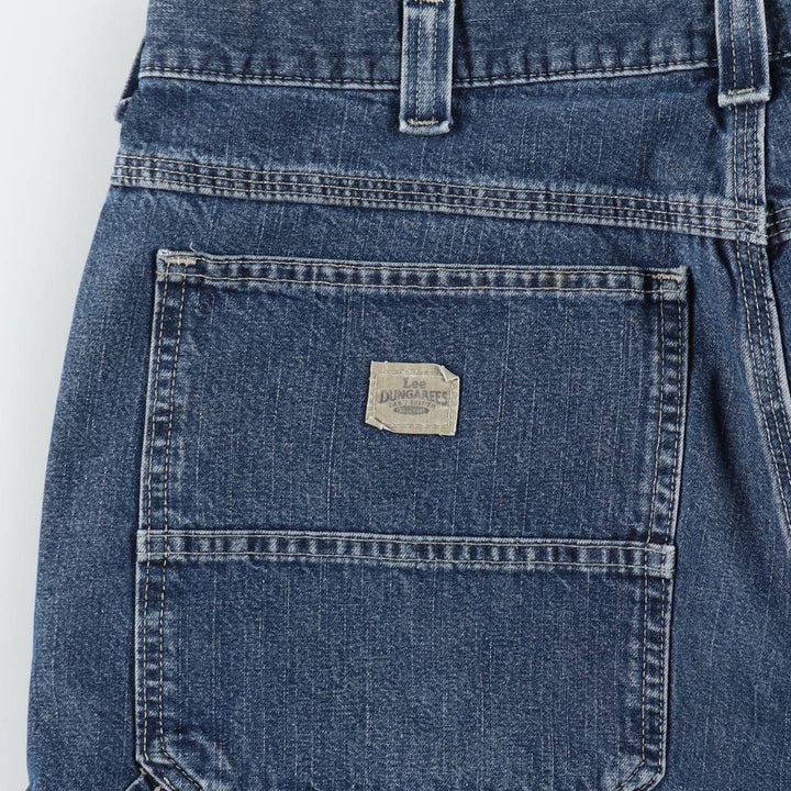 Lee DUNGAREES Denim Painter Shorts, Men's Size W37 (approx.) unclear blue type Vintage Second Hand