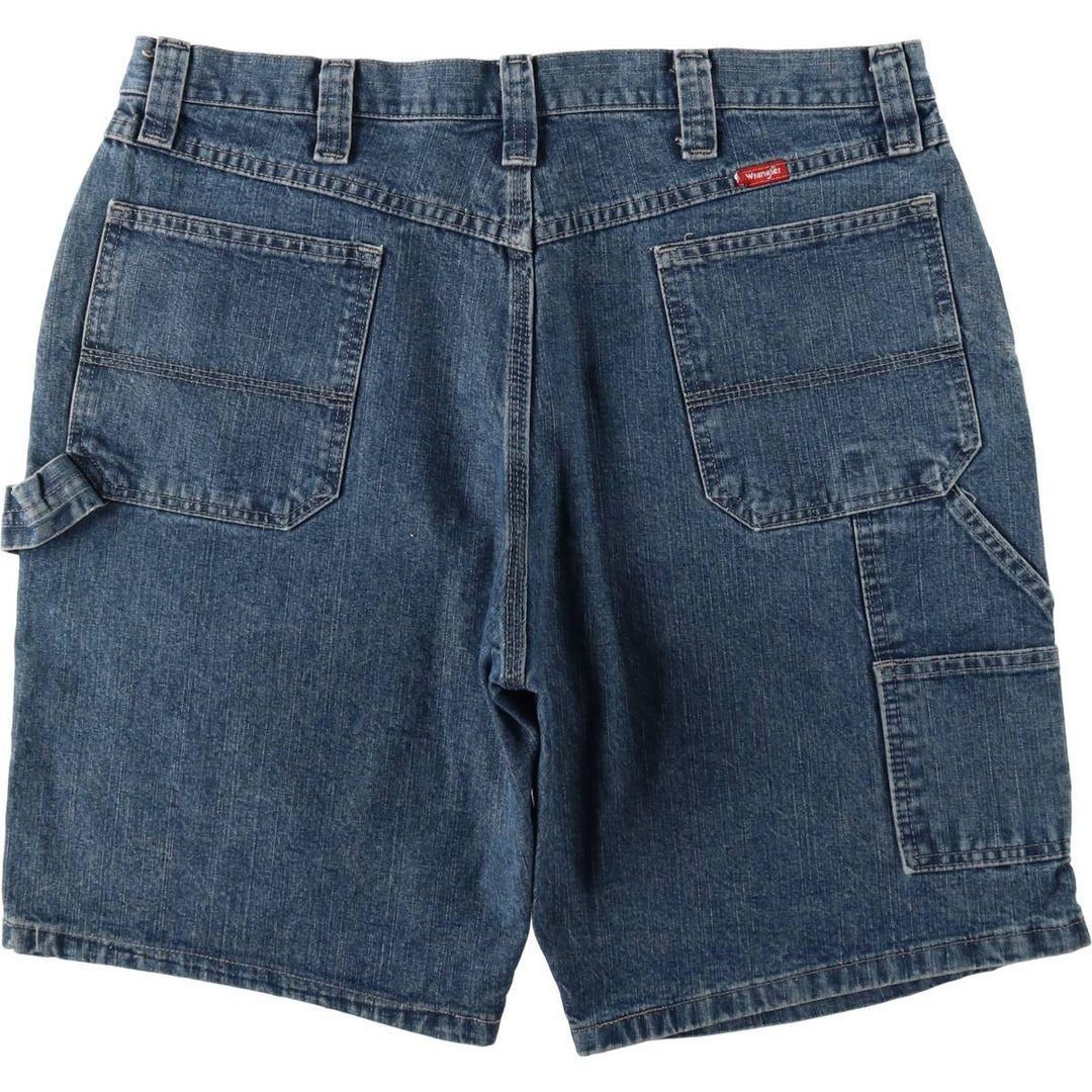 Wrangler Carpenter Denim Painter Shorts (Men's W37 equivalent) cotton blue type Vintage Second Hand