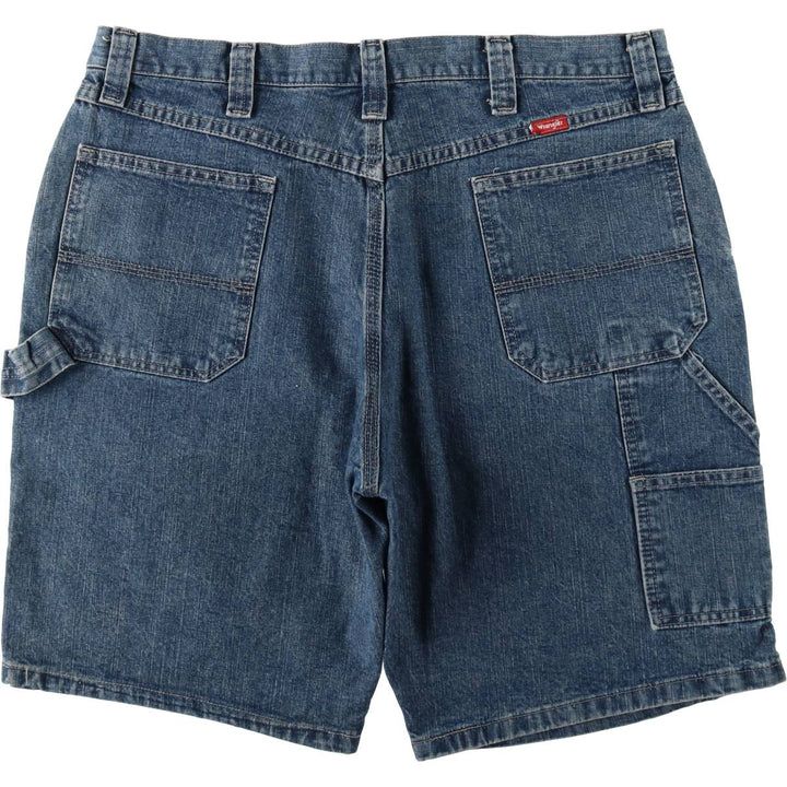 Wrangler Carpenter Denim Painter Shorts (Men's W37 equivalent) cotton blue type Vintage Second Hand