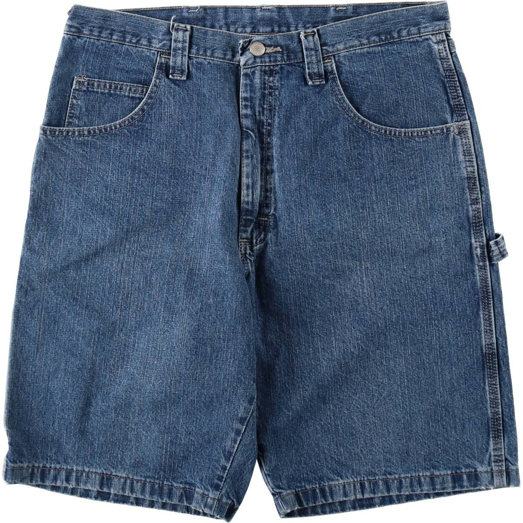 Wrangler Carpenter Denim Painter Shorts (Men's W34 equivalent) cotton blue type Vintage Second Hand