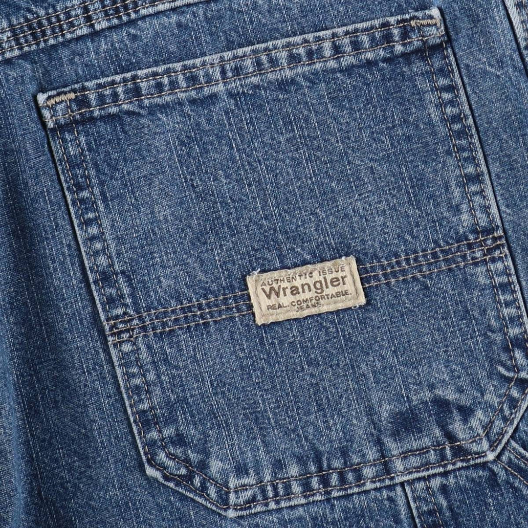 Wrangler Carpenter Denim Painter Shorts (Men's W34 equivalent) cotton blue type Vintage Second Hand