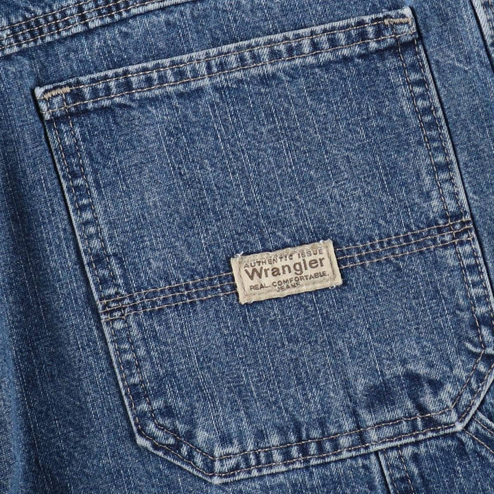 Wrangler Carpenter Denim Painter Shorts (Men's W34 equivalent) cotton blue type Vintage Second Hand