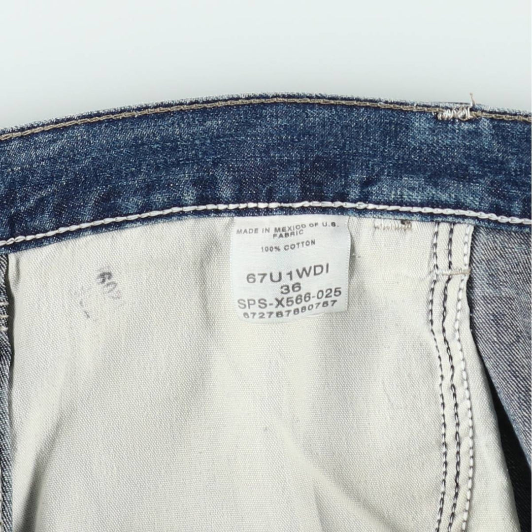 Wrangler denim shorts, men's size W38 (approx.) cotton blue type Vintage Second Hand