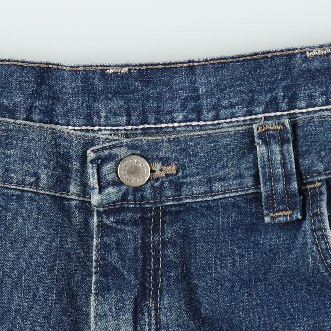 Wrangler denim shorts, men's size W38 (approx.) cotton blue type Vintage Second Hand