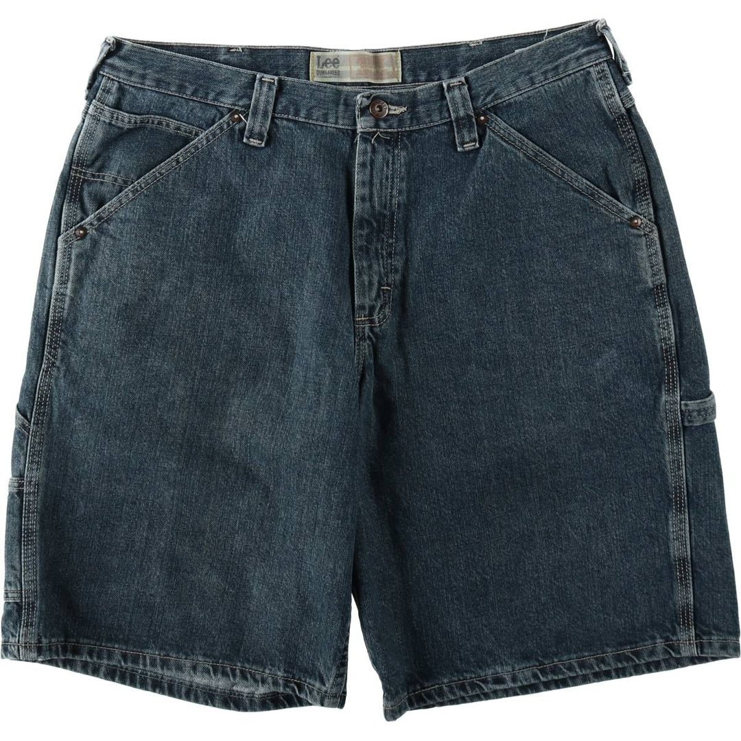 Lee denim painter shorts, men's size W37 (approx.) cotton blue type Vintage Second Hand