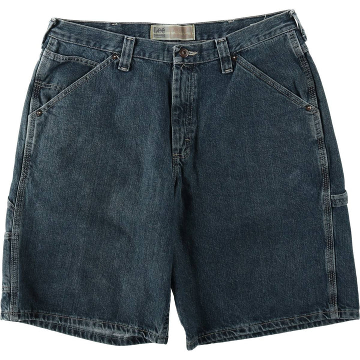 Lee denim painter shorts, men's size W37 (approx.) cotton blue type Vintage Second Hand