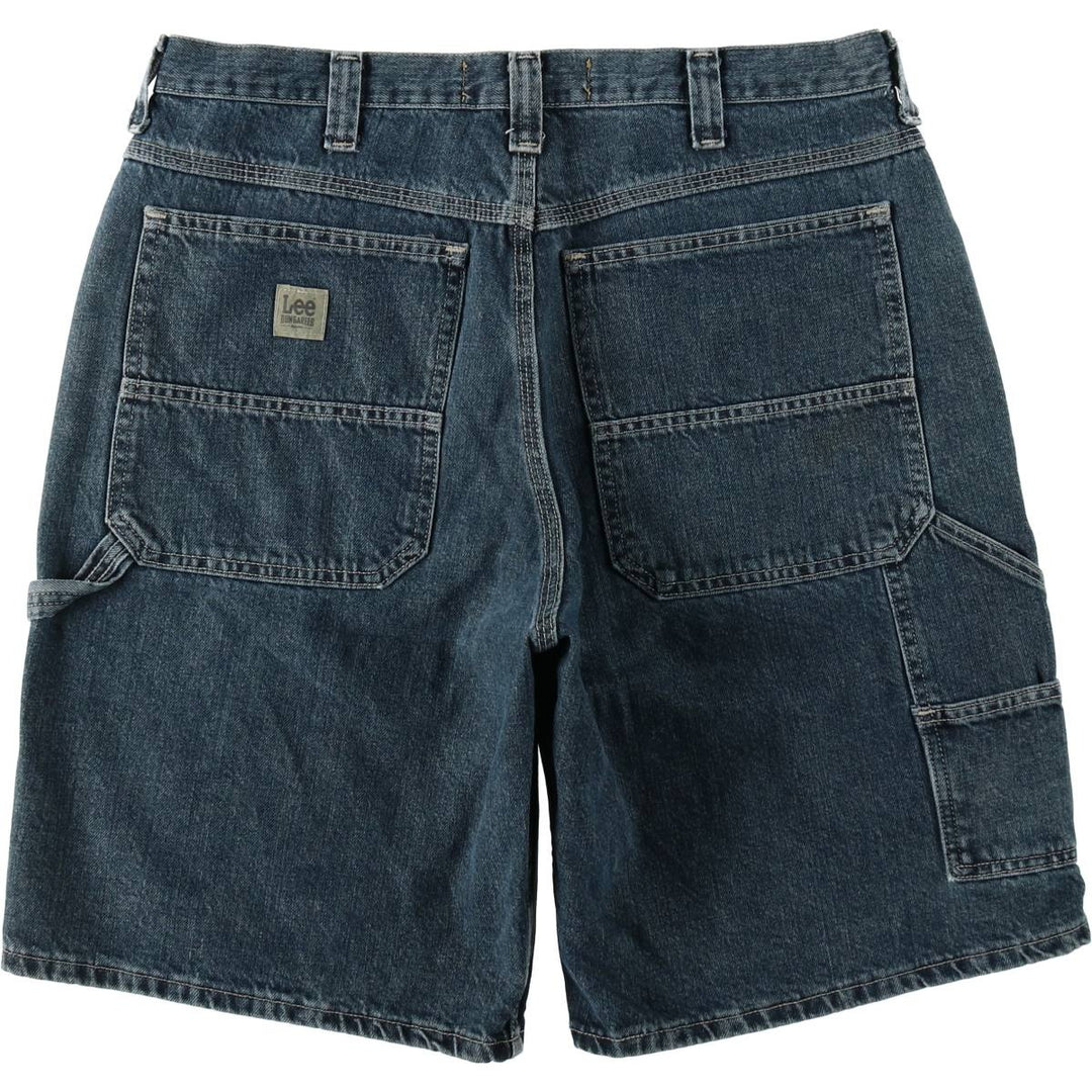 Lee denim painter shorts, men's size W37 (approx.) cotton blue type Vintage Second Hand