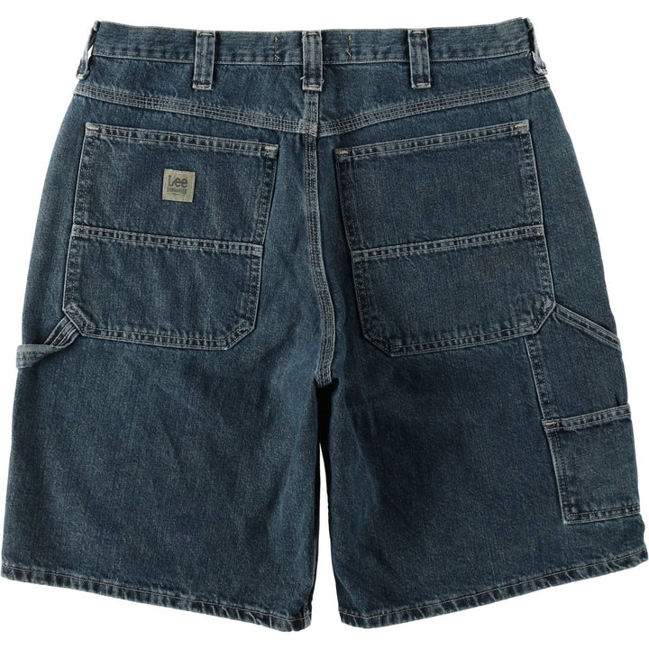 Lee denim painter shorts, men's size W37 (approx.) cotton blue type Vintage Second Hand