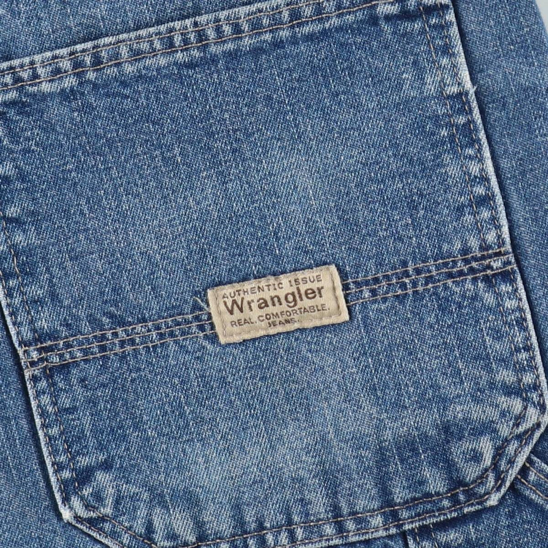Wrangler denim painter shorts, men's size W37 (approx.) cotton blue type Vintage Second Hand