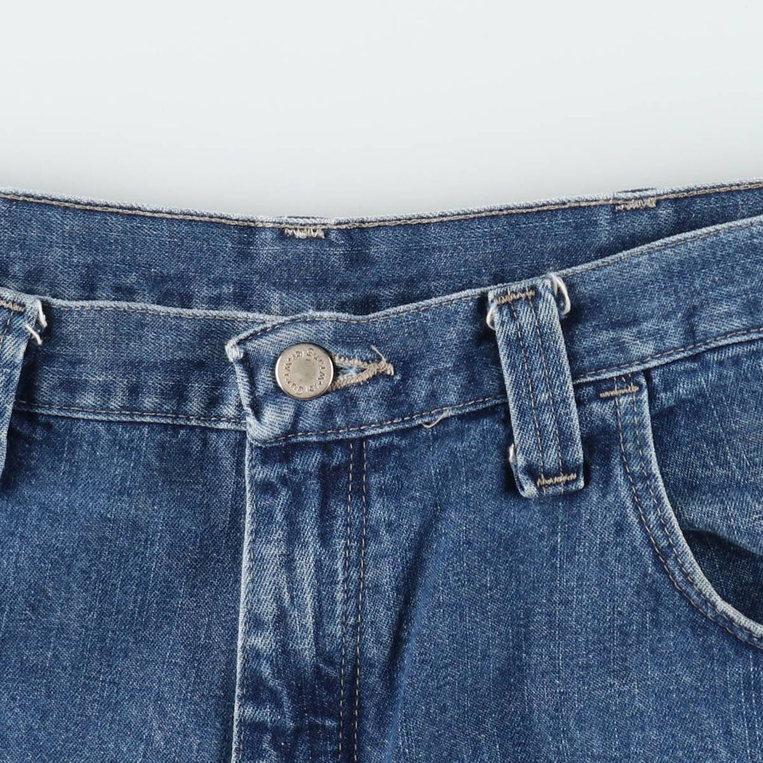 Wrangler denim painter shorts, men's size W37 (approx.) cotton blue type Vintage Second Hand
