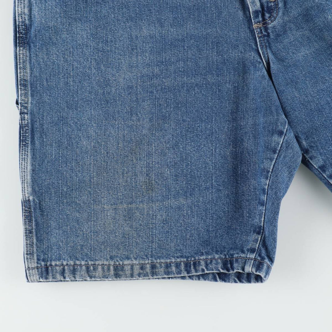 Wrangler denim painter shorts, men's size W37 (approx.) cotton blue type Vintage Second Hand